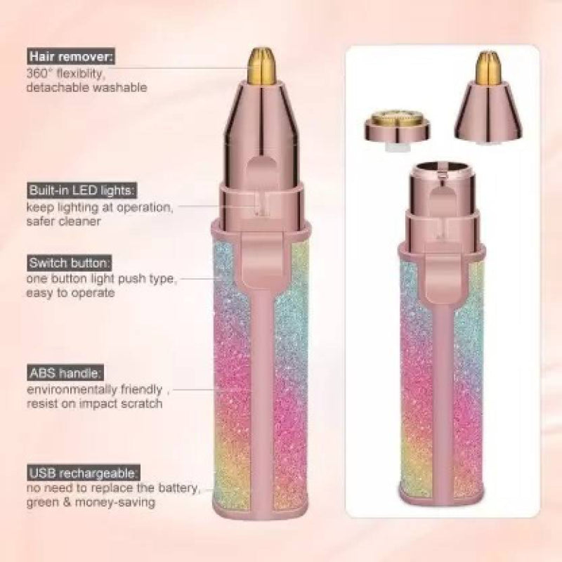 2 In 1 Hair Remover Rechargeable , Multi Attractive Color With Usb Charging